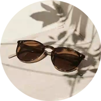 Lunettes De Soleil Rondes Rétro - Monture Plastique Légère - Verres UV400 - Style Streetwear Et Photo